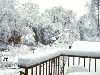 Paris snow